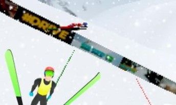 滑雪冲刺跳跃截图